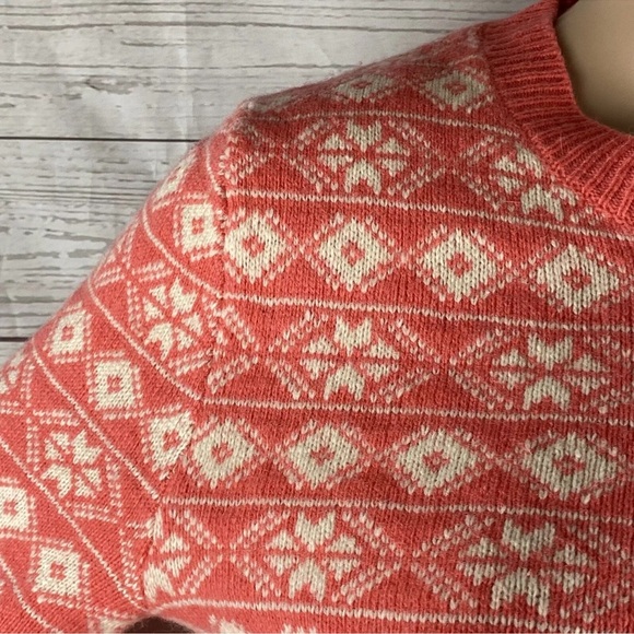 Gap Snowflake Sweater ❤️ Lambswool Blend - Picture 3 of 12